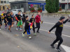 Tricolorul străbate țara. La Brașov, a fost și prefectul „în linia întâi”  