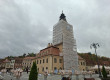 Intervenţii de urgenţă la Casa Sfatului. „Lucrări spectaculoase, pentru că sunt făcute în cel mai înalt punct al clădirii”