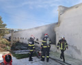 Paie pe foc, o hală întreagă