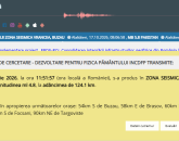 Fior de cutremur la Brașov. Pompierii militari au patrulat orașul, două echipaje fiind trimise în recunoaștere pentru depistarea de eventuale pagube