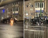 A plouat şi cu accidente. 5 oameni la spital