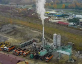Staţie de asfalt cu o capacitate de 100 de tone pe oră
