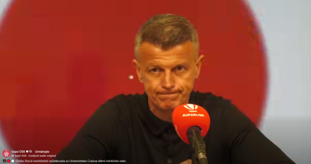 Ovidiu Burcă: „Sunt dezamăgit! Am fost dominaţi tot meciul!”