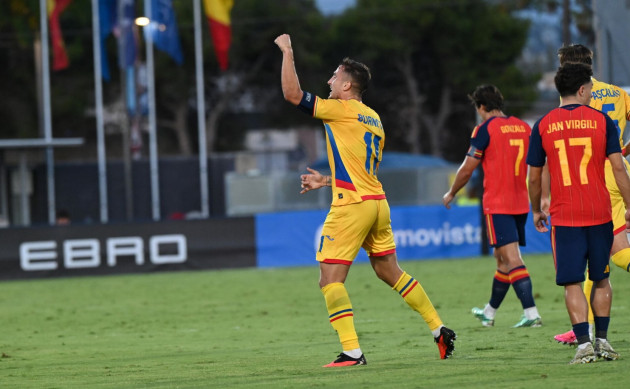 România, surclasată de Spania cu 7-1, în preliminariile Campionatului European U21