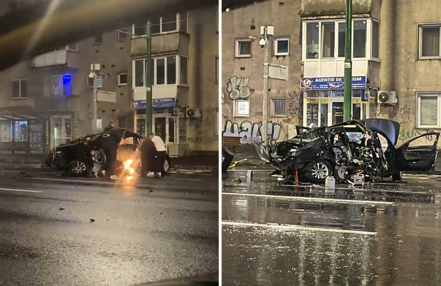 A plouat şi cu accidente. 5 oameni la spital
