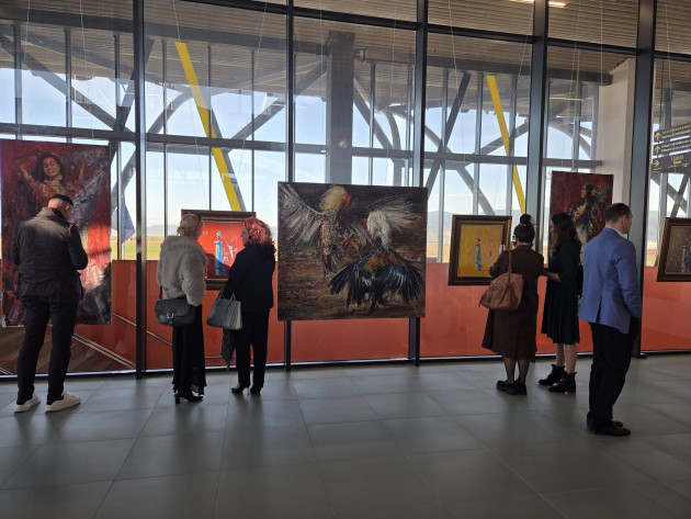 Viitorul restaurant al Aeroportului Braşov, galerie de artă 