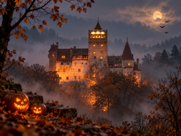 Halloweenul și Dracula, combinație bănoasă: 100 de fani au dat 3.000 de lei de persoană pentru o noapte la Castelul Bran
